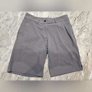 Hiverlay Men’s Large Gray Stretch Performance Golf Shorts Nylon Spandex Blend